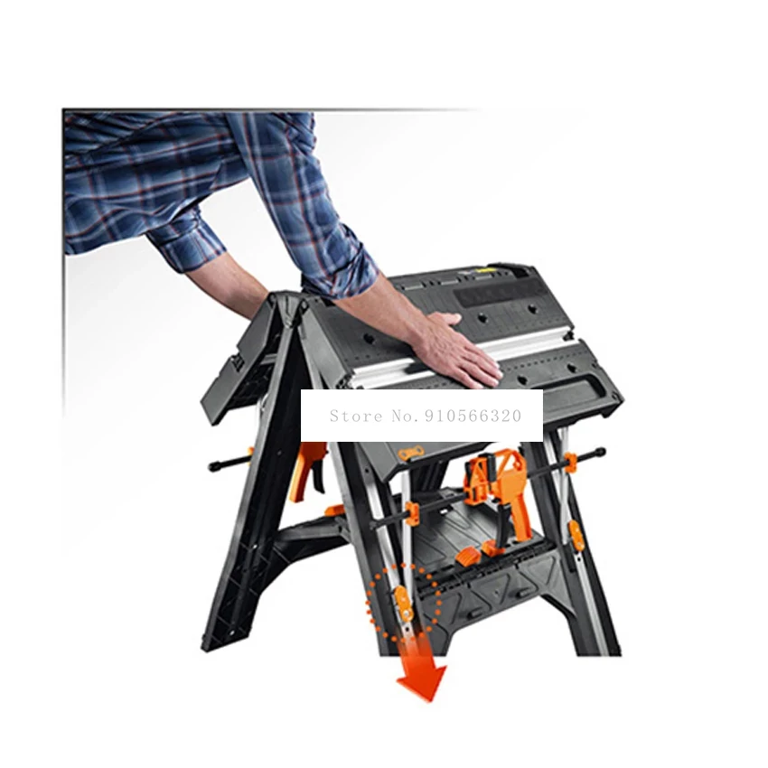 WX051 Multifunctional Workbench Folding Working Tool Table High