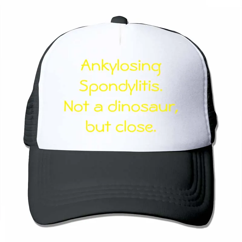 Бейсбольная кепка ankylossing spondylitis not a dinosaur для мужчин и женщин, кепки для водителя грузовика, модная Регулируемая Кепка - Цвет: 4-Black