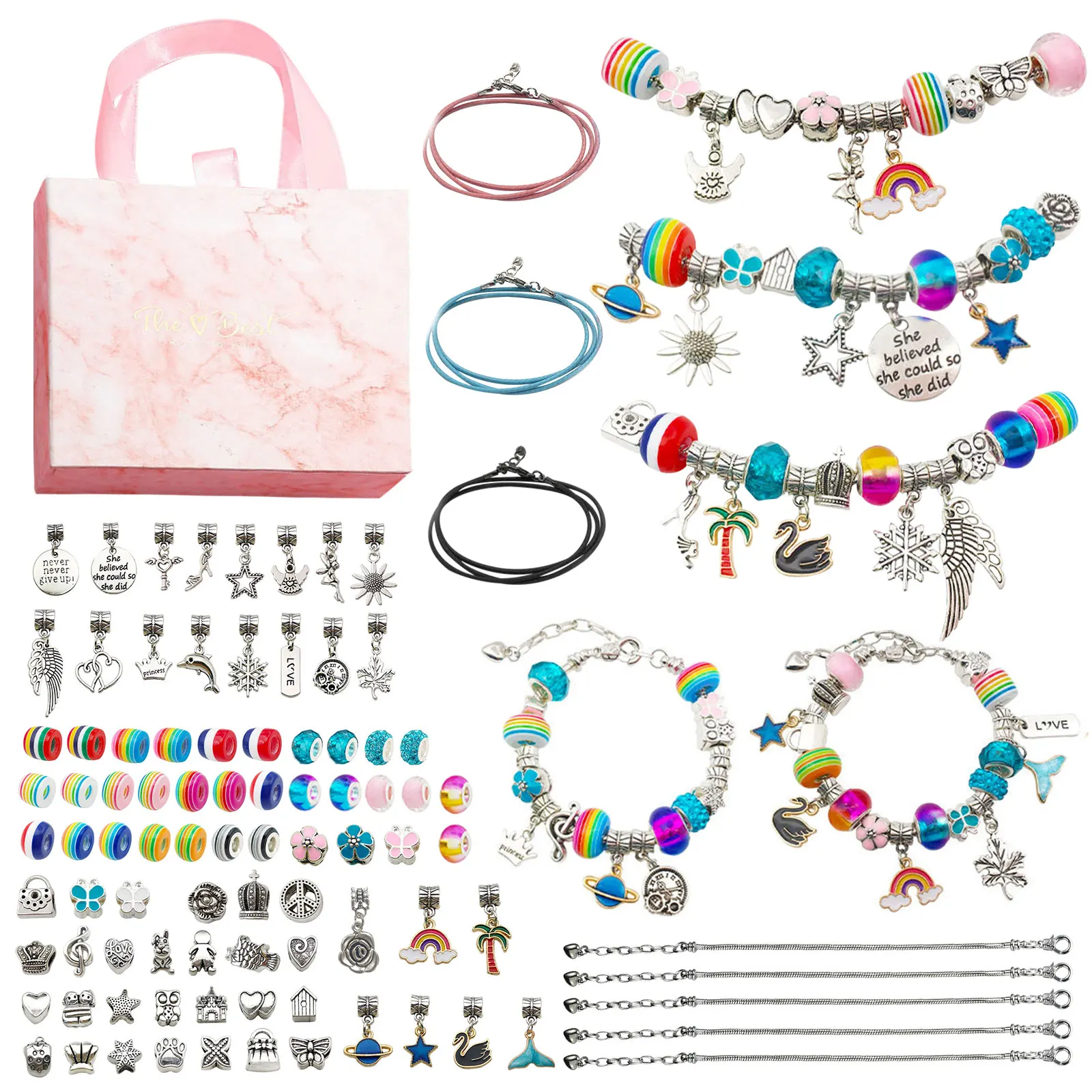 Набор для самостоятельного изготовления браслетов и ювелирных изделий девочек