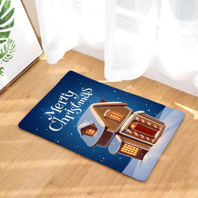 Merry Christmas серия коврик для дома украшение нескользящий Пол Дверной Коврик для гостиной/ванной/прихожей/улицы