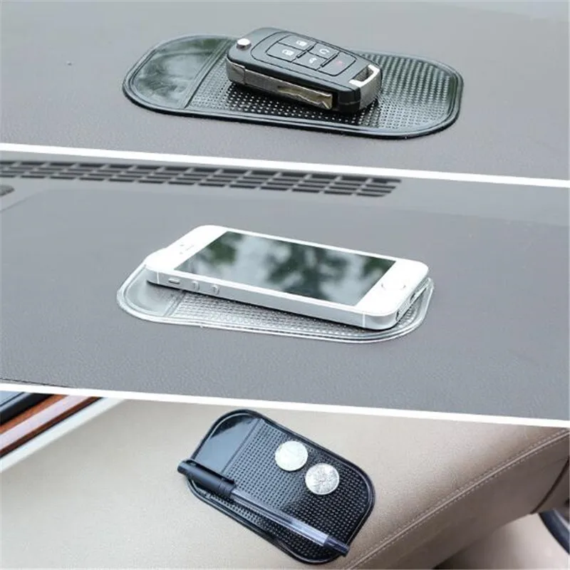 Car Anti-Slip Mat Pads Car Dashboard Sticky Silicone Mat Auto Non-Slip Sticky Gel Pad For Phone Holder Styling Interior 13x7