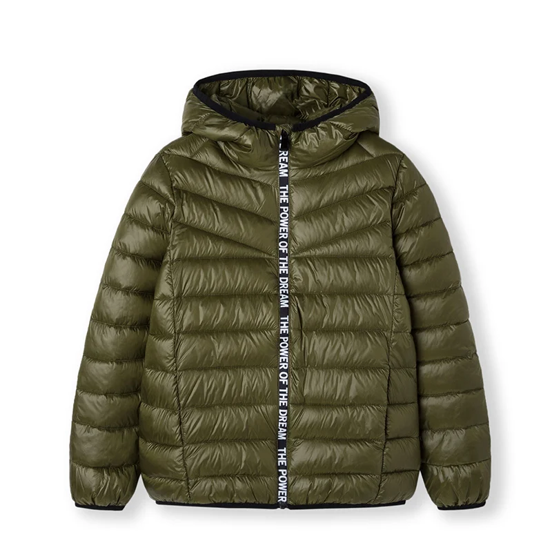Детская одежда; хлопковая одежда; пальто для мальчиков; сезон осень-зима; куртка для больших детей; модная Корейская версия; теплая одежда - Цвет: Soil ash green