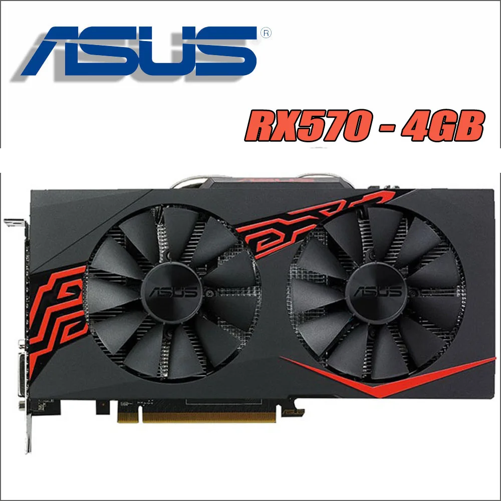 

ASUS Video Card RX 570 4GB 256Bit GDDR5 Graphics Cards for AMD RX 500 series VGA Cards RX570 RX580 580 8GB Display Port HDMI DVI