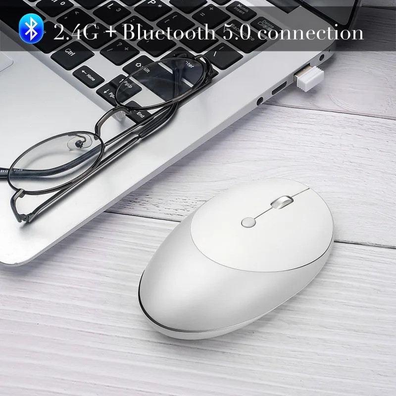 Горячая T36 между тремя режимами Bluetooth 3,0/5,0/2,4G Беспроводной Мышь беззвучный дизайн Перезаряжаемые Mise для портативных ПК
