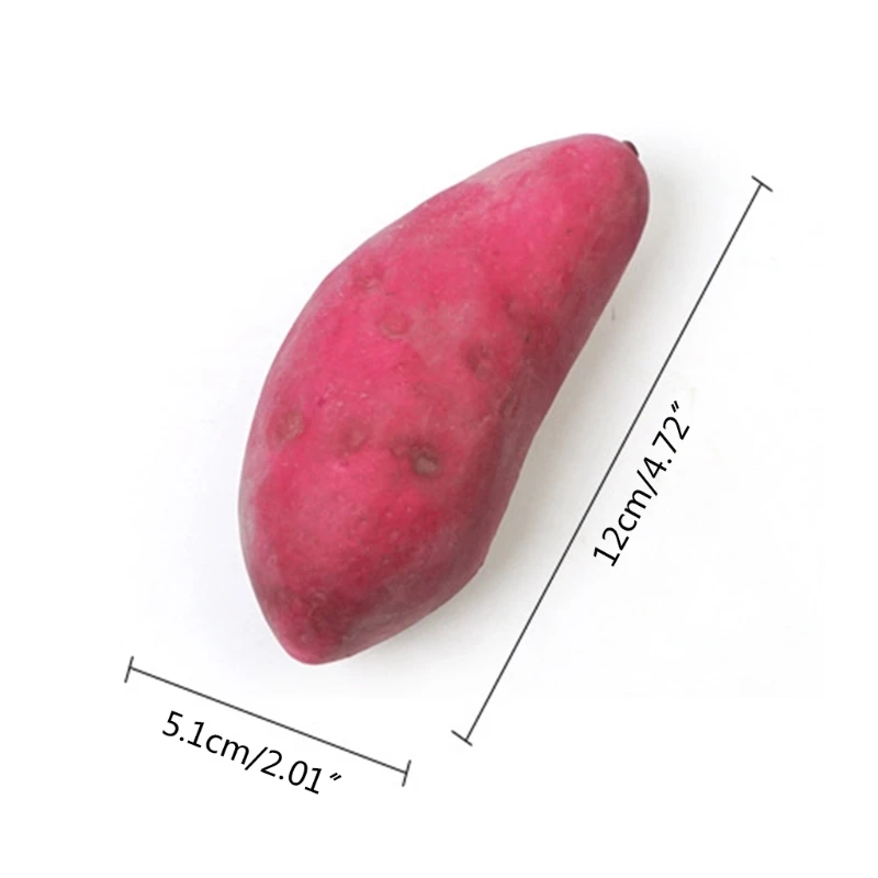 1 Pc Simulation Purple Sweet Potato Lifelike Fake Vegetable Home Kitchen Party Decoration Model Props Sample Window Display