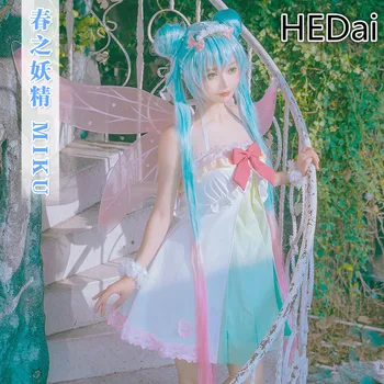 

VOCALOID Hatsune Miku Spring Fairy Miku Cosplay Costume Christmas Outfits Woman Dress