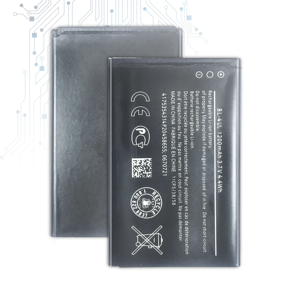BL 4UL запасная батарея для NOKIA Asha 225 Asha225 Bateria 1200mAh + номер отслеживания|Аккумуляторы