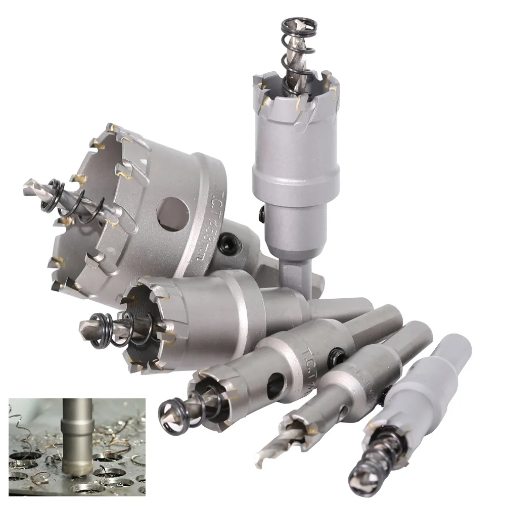 

1PC 5A Carbide Tip TCT Drill Bit Hole Saw 12-26mm Drill Bit Set Hole Saw Cutter For Stainless Steel Metal Alloy Drilling Bits