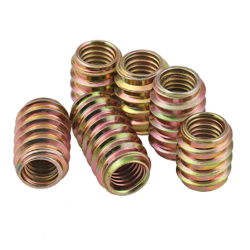 M6x15mm самка E-Nut деревянная вставка гайка шнек для крепления мебельных ножек и