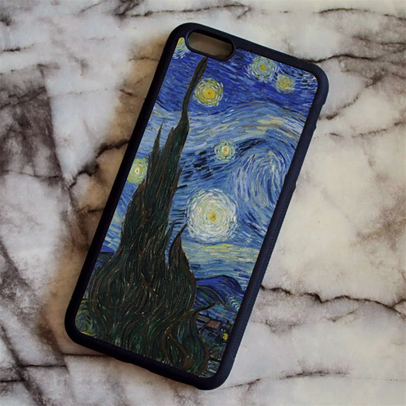 Розовый KETAOTAO Vincent Van Gogh Notte Stellata чехол для телефона s для iPhone 4S 5C SE 5 5S 6 6S 7 8 Plus X чехол из мягкого ТПУ резины силикона - Цвет: Розовый