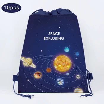 

34X27cm Outer Space Non-woven Bags Planet Party Gifts Bags Baby Shower Candy Bags Kids Gifts Backpack Birthday Party Decorations