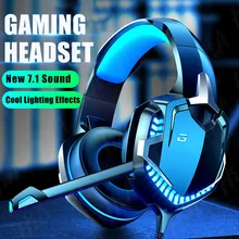 Professional Gaming Headset Gamer Headphones 7 1 Surround Sound for Computer PS4 PC Wired Headsets With Mic LED Light Gifts