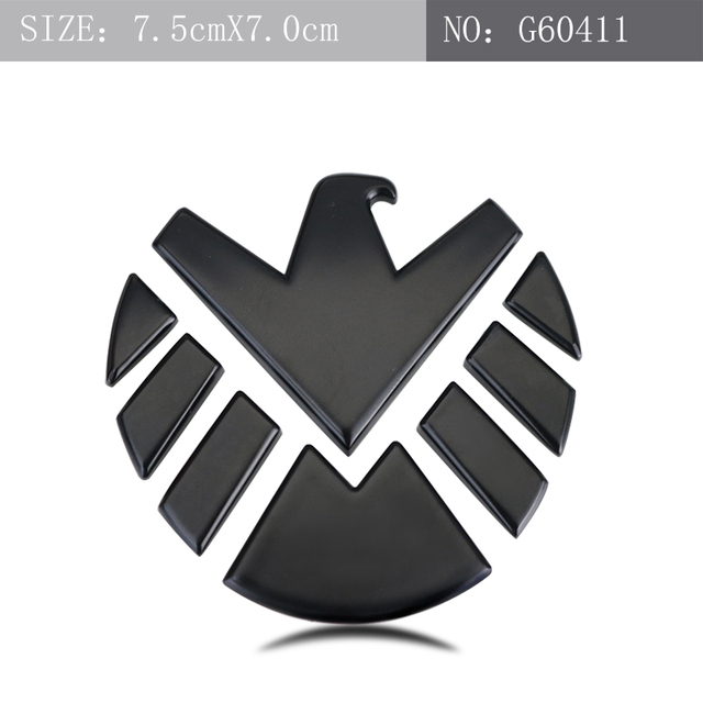 of SHIELD Symbol Badge Logo Car Sticker Emblem Car Decal Auto Motorcycle Sticker 100% 3D Metal Exterior Accessories