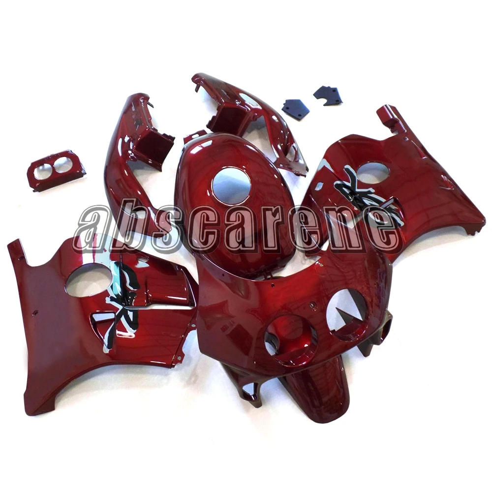Выполните Обтекатели для Honda CBR250RR MC22 1990 1991 1992 1993 1994 CBR250RR MC22 90 91 92 93 94 ABS Кузов красное вино капоты