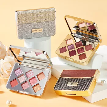 

Romantic Color Eyeshadow Compact Optical Pickup Magic Box Waterproof Not Smudge Long-lasting Holding Makeup Silty Fine Pearly Lu