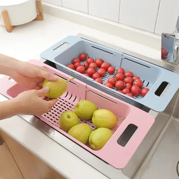 

Creative Scalable Sink Drain Rack Plastic Put Chopsticks Shelf Household Kitchen Dish Rack Vegetables kitchen gadget