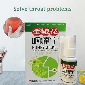 

20ml Oral Ulcer Care Liquid Spray Honeysuckle Antibacteria Mouth Clean Sprays Sore Throat Pain Relief Treatment Cool Fresh Spray