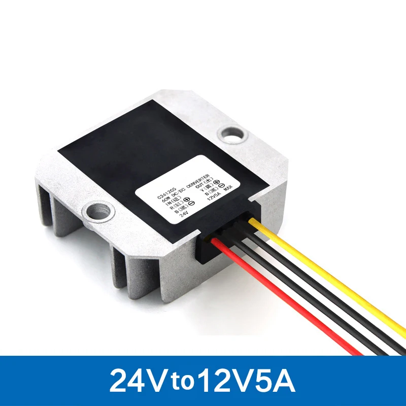 M 24V TO 12V 5A 24 В до 12 В 1A 2A 3A 6A 8A 10A 12A 15A 20A 30A DC преобразователь понижающий 24 В до 12 В регулятор напряжения для автомобилей на солнечной батарее - Цвет: M 24V TO 12V 5A