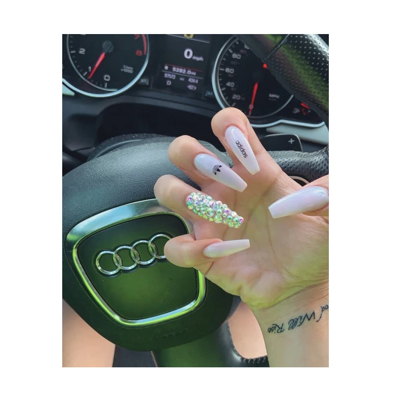DIY лак для ногтей 3D черная штамповка украшения Дизайн ногтей задний клей Спорт Дизайн ногтей наклейки для ногтей типсы наклейки для девочек