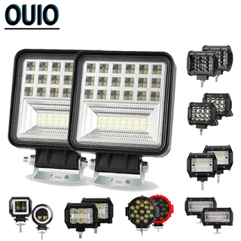 

12V 24V LED Work Light 4x4 Car Accessories Driving Light Bars Off Road Headlight Spot Flood Combo Beam Fog Light Truck Boat Lamp
