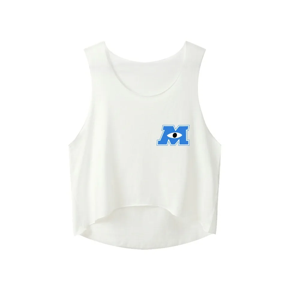 

White Street Hip-hop Vest Europe and The United States Irregular Halter Vest Vest Navel Shirt Women Nightmare Before Christmas