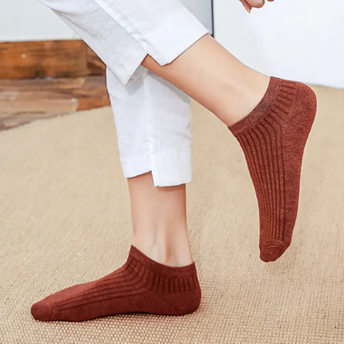 1 Pair Women Cotton Socks Casual Short Breathable Boat Socks Summer Sports Silicone Non-slip Sock LF88