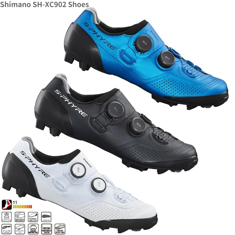 2022 shimano S-Phyre SH-XC9(XC902) MTB Shoes SH XC902 MTB Lock shoes XC9  cycling shoes