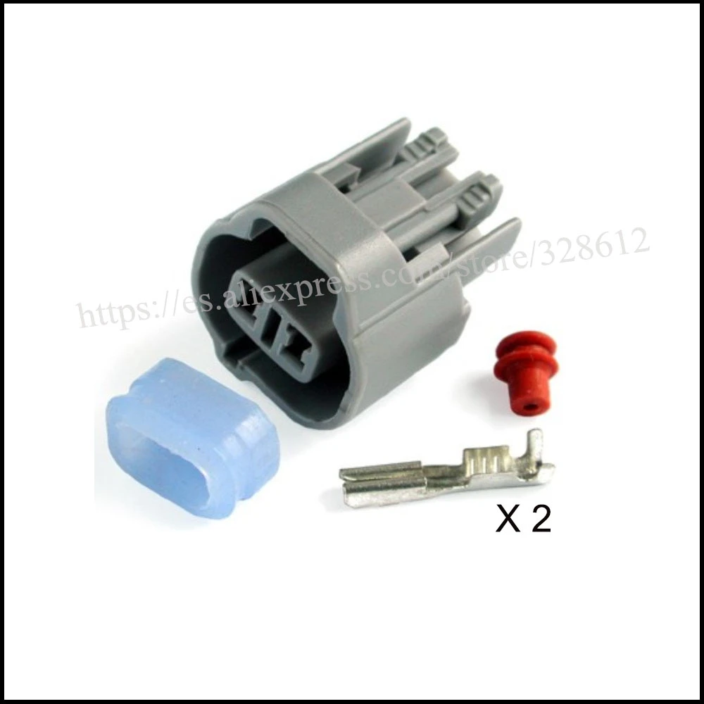 100SET car wire female cable Waterproof sheath 2 pin connector