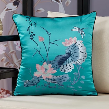 

Cushioon decoration pillows embroidery jacquard pillow pillow mahogany sofa cushion pillowcase headboard large pillow back pillo