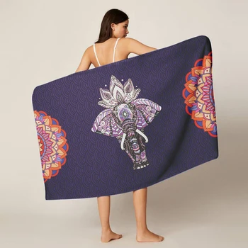 

Rectangular Picnic Mat Yoga Mat 70x140cm Color Napkin Indian Towel Style Blanket Towel Hippie Bath Beach Mandala Blanket