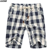 Летние мужские клетчатые повседневные шорты, быстросохнущие пляжные шорты на шнурке, свободные шорты для фитнеса, тренировок, пробежки, спортивные модные шорты