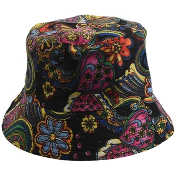 

Women Flower Bucket Hat Boonie Hunting Fishing Outdoor Cap Summer Sun Hat