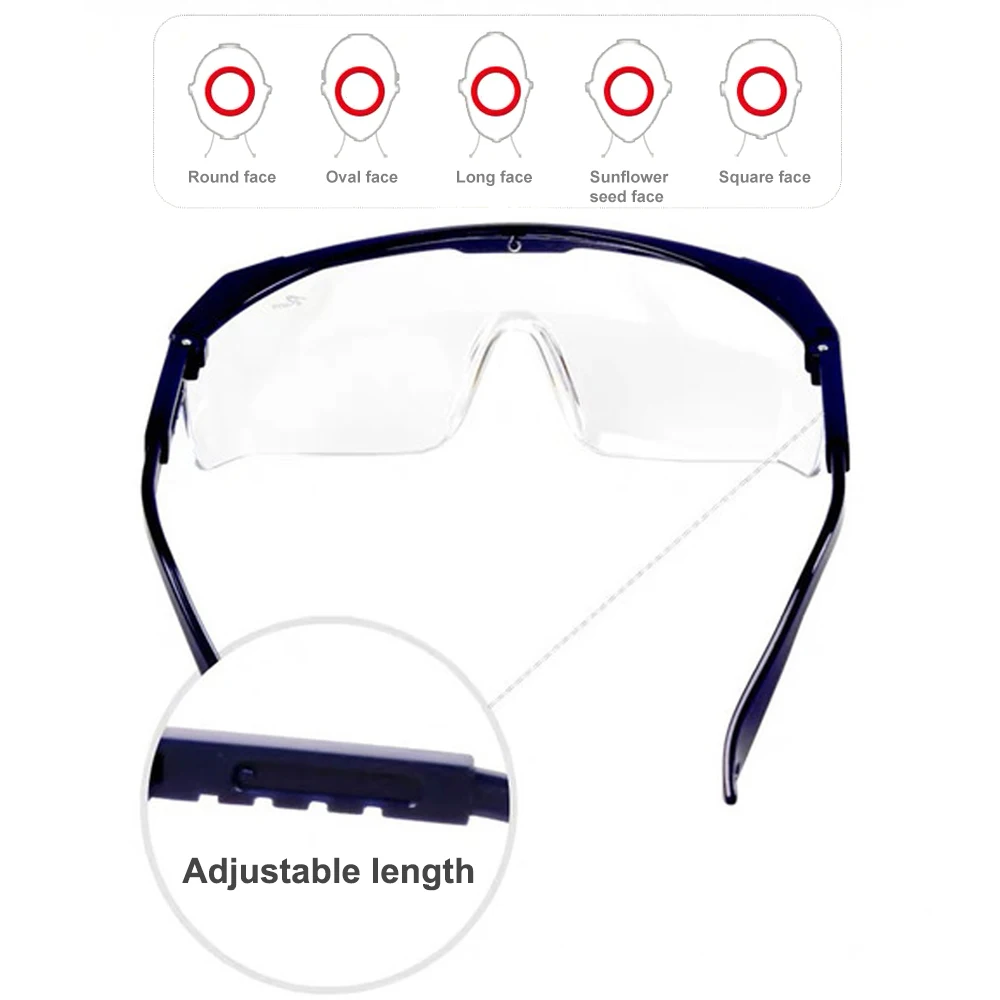 New Safety Glasses Personal Protective Equipment Eyewear Protection Transparent Clear For Laboratory Chemistry