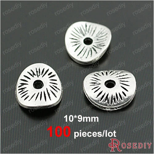 Antique Silver 10mm 6 мм~ 15 мм много цветов на выбор Круглый Сплав разделенные прокладки Diy фурнитура Аксессуары(JM1411 - Цвет: Antique Silver 10mm