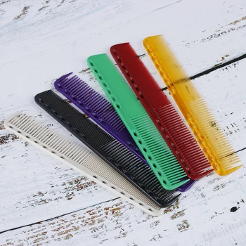 

Anti-static Detangling Plastic Hair Comb Professional Hairdressing Brush Flattop Hair cutting Comb Black Pink Salon Styling Tool