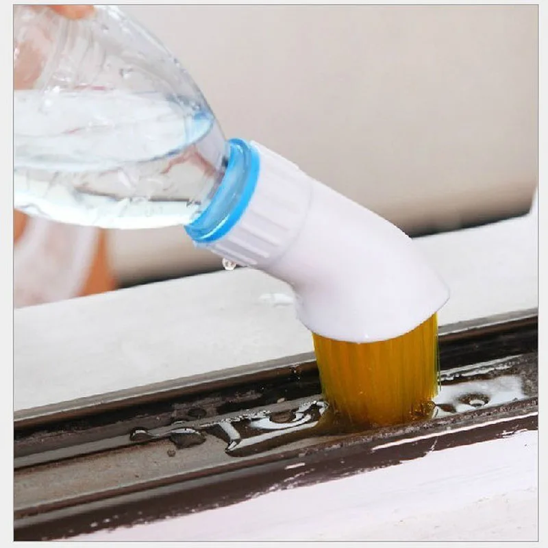 

1Pcs Multi-Function Practical Hand-held Window Corner Groove Gap Water Spray Cleaning Brushes Head Kitchen Cleaning Home Tools