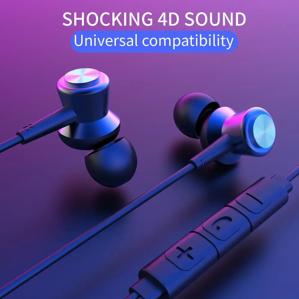 

AIRUIKA In-ear Music Metal Earphones Wired Universal Voice Android Headset