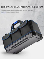 Sac spécial électricien, kit de réparation pour homme, sac à outils portable, toile multifonction, trompette épaisse résistante à l'usure 