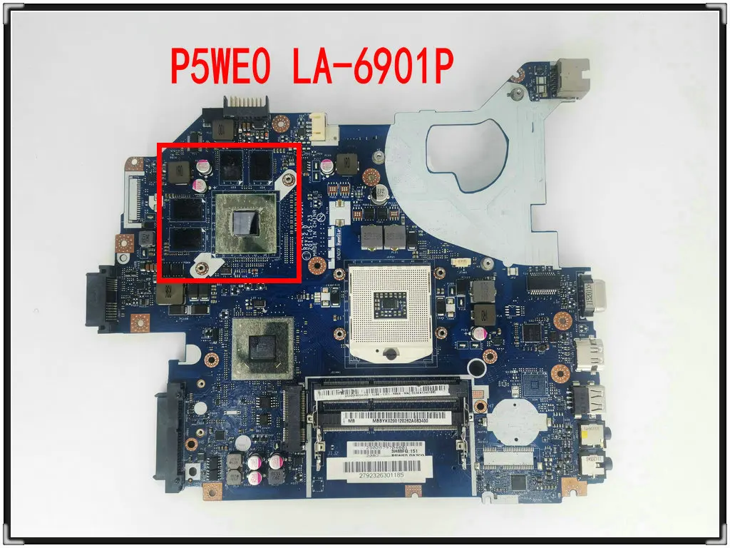 Оригинальная тестированная материнская плата для ноутбука Acer 5750 5750G 5755 5755G P5WE0