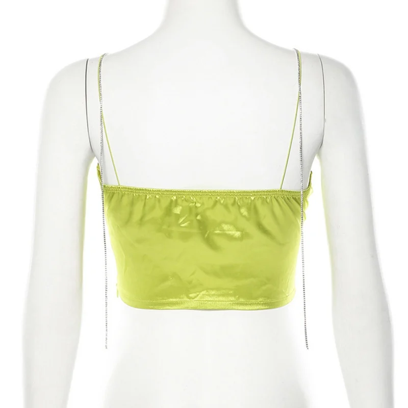ETOSELL Ruched Camisole женские летние базовые кроп Топы флуоресцентные женские уличные модные короткие майки повседневные Жилеты Топы