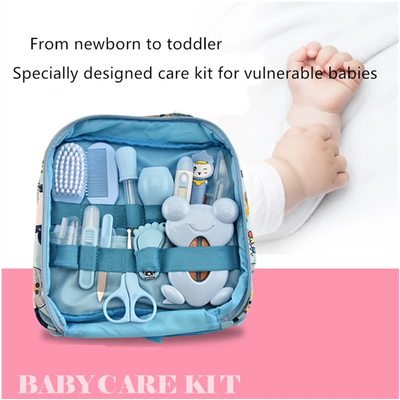Baby Care Multifunction Set Healthcare Thermometer Hygiene Grooming Brush Infant Kit Nail Trimmer Scissor Toiletries | Дом и сад