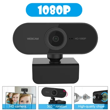 

USB Webcamera Rotatable HD 1080P Webcam Digital Video Web cam with Microphone for Computer PC Desktop Laptop TV Box