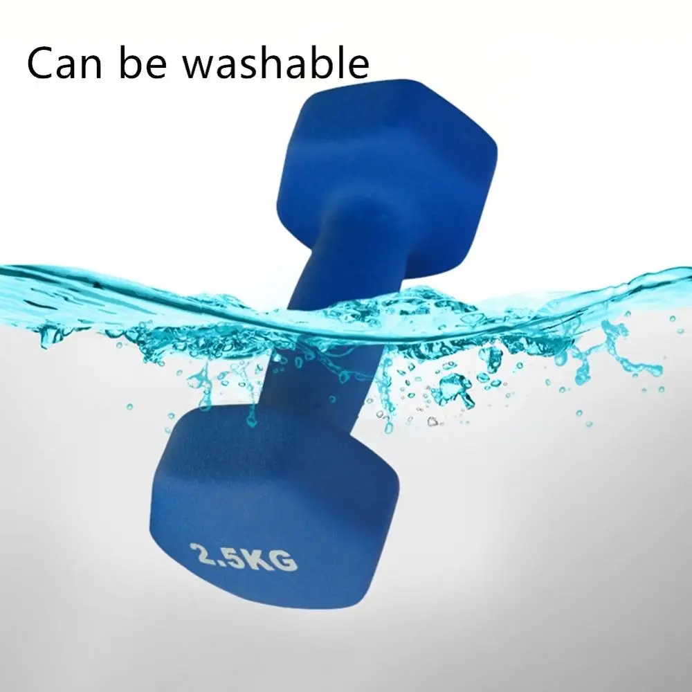 Hexagonal Frosted Dumbbell for Women, Schoolgirl and Child, Aerobics, Crossfit Gym, Fitness Exercise, Workout, 1 Pc, 1.5kg, 1kg