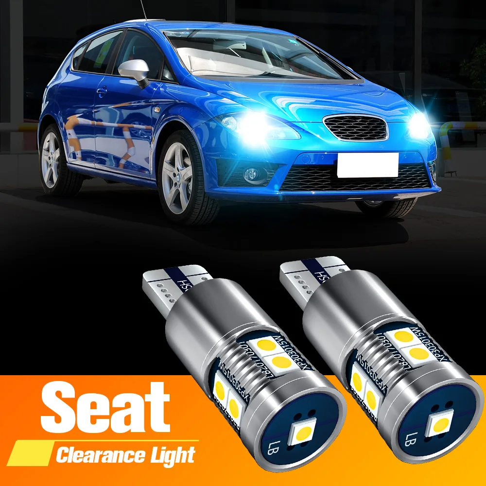 2 шт. Светодиодные Габаритные лампы W5W T10 Canbus для Seat Ibiza 3 MK2 MK3 MK4 6L 6K Leon MK1 1 м 1P |