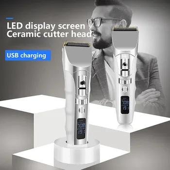

Adult Children Metal Hair Clipper Professional Electric Cutter Hair Trimmer Beard Razor Barber Shaving Hair Cutting Machine L420