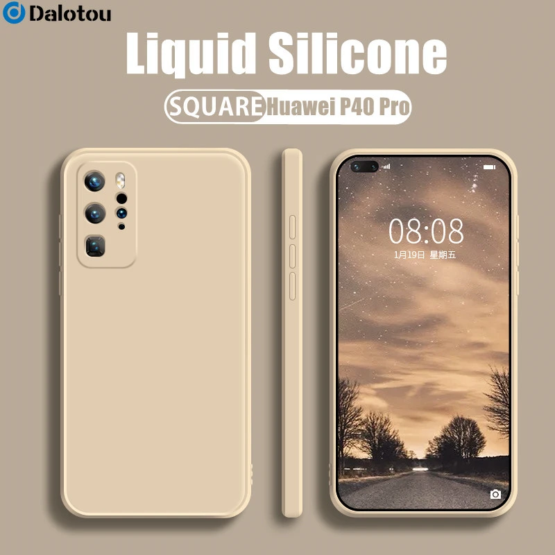 galaxy z flip3 5g case Luxury Square Liquid Silicone Case For Huawei P30 P40 Lite P50 P20 Pro Mate 20 30 40 Honor 20 8X P Smart 2021 Z Candy Soft Cover z flip3 cover