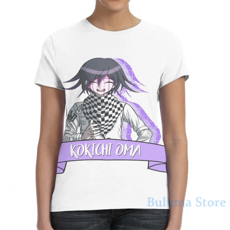 Мужская футболка Danganronpa Kokichi Oma женская модная со сплошным принтом для девочек
