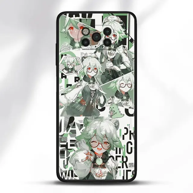 Case For Poco X3 NFC M3 Pro M3 F3 F1 Capa for Mi Note 10 Pro Lite Caso For Xiaomi CC9 Pro A3 A2 Lite Genshin Impact Anime B08