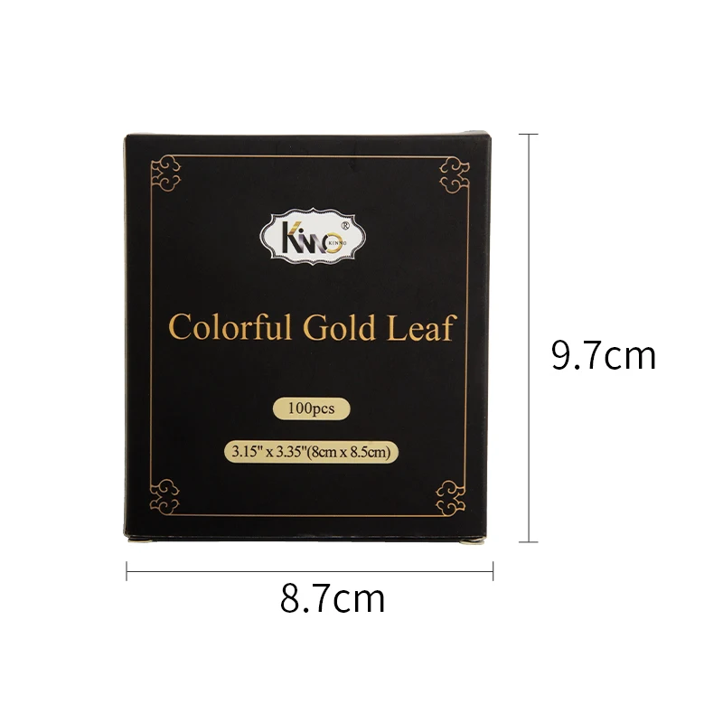 100Pcs Imitation Gold Leaf Sheets Foil Colored Wrapping Paper For DIY Arts Supplies Crafts Gilded Home Statue Nail Decorations