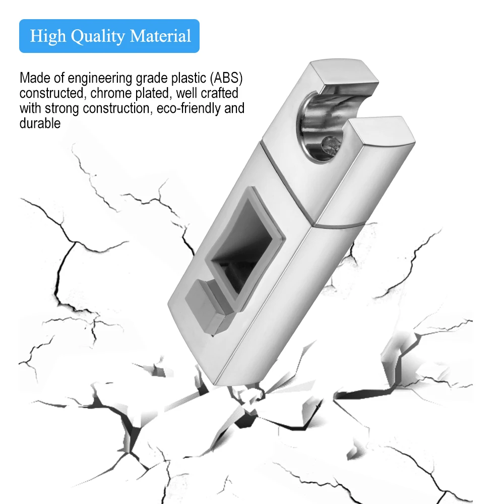 

ABS Replacement Sturdy Bathroom Shower Rail Head Slider Holder Adjustable Bracket Made In Sturdy Bathroom Accessory